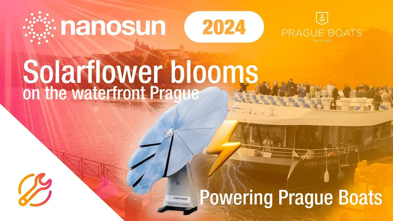 Sustainable Tourism: nanosun's Smartflower Powers Boats on Vltava River