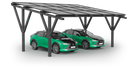 nanocarport Solar Carport for 2 cars including solar panels